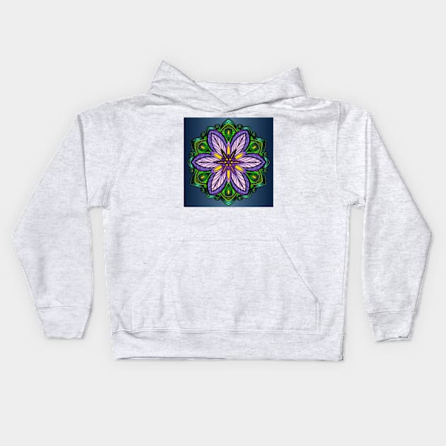 Star Mandalas 151 (Style:8) Kids Hoodie by luminousstore